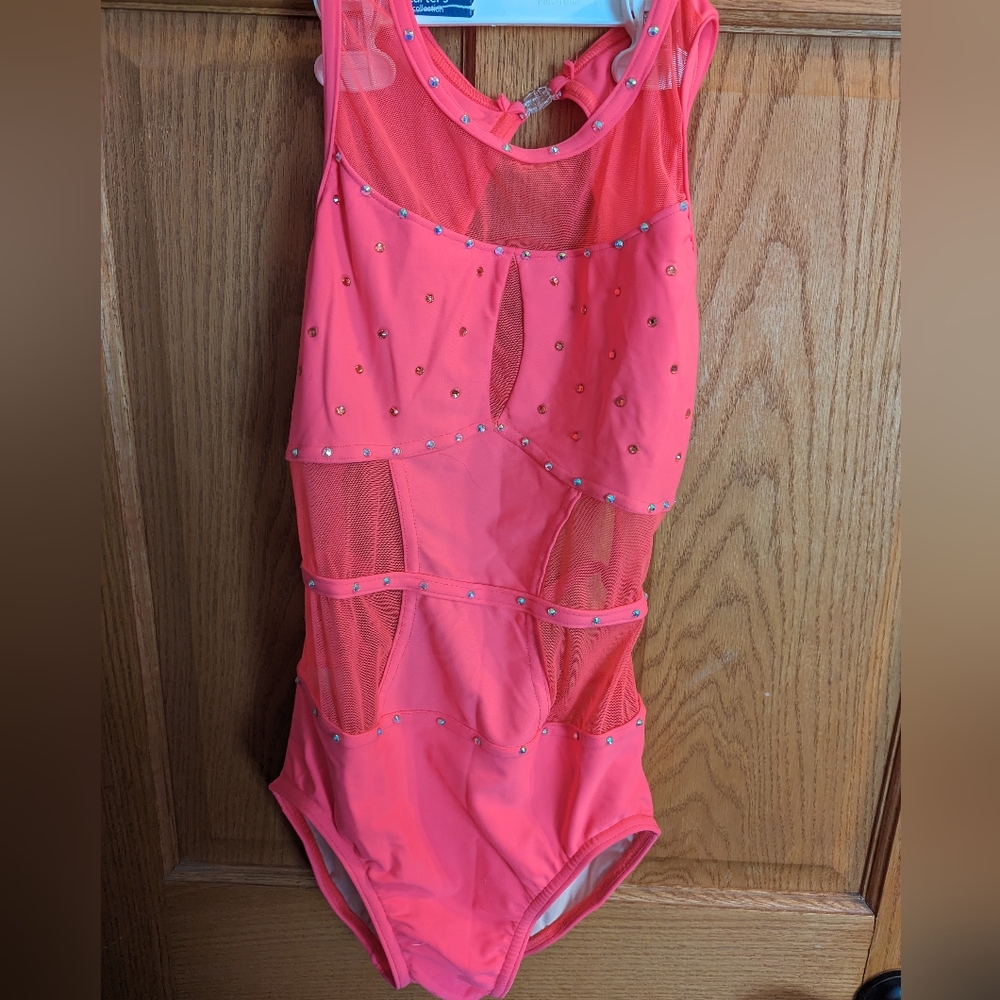 Coral BP design leotard